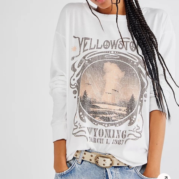 Free People Tops Free People Girl Dangerous Yellowstone Tour Tee Xs